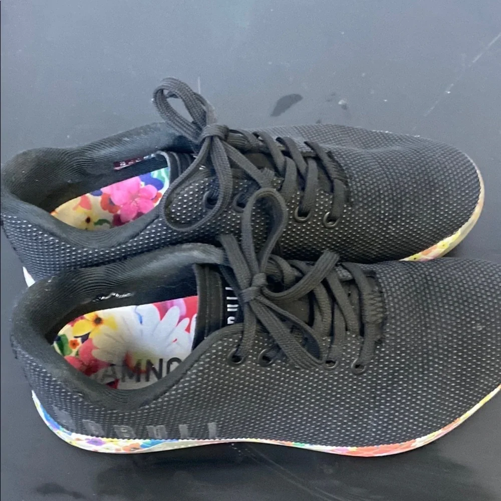 NOBULL Black Sneakers with Multicolor Sole